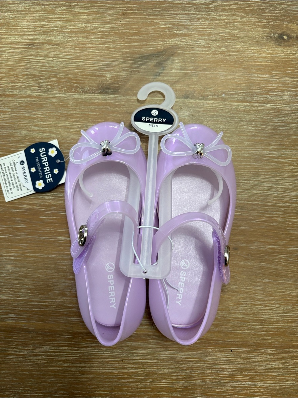 New With Tags Kids' Lavender Mary Jane Jelly Shoes Scented Toddler Size 9
